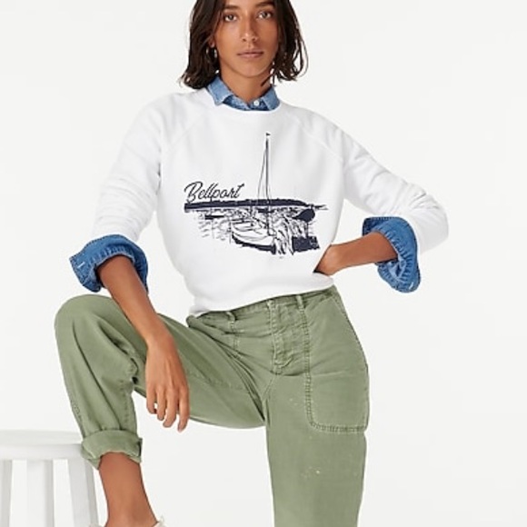 Brand New J.Crew Cotton Terry Sweatshirt - Picture 2 of 3